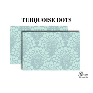 Turquoise Dots Pattern Decoupage Pack