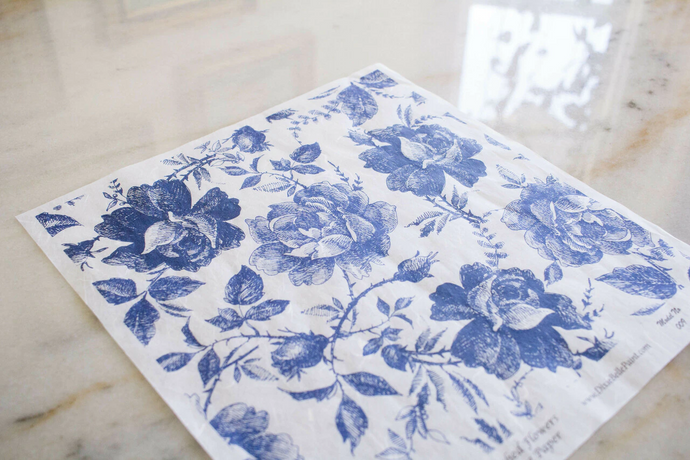 Set #9 Blue Sketched Flowers