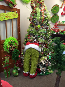 Whooooos Sneaking presents from under your tree?? Christmas Grouch Butt Stand Up Home Tree Decoration - 44 Marketplace