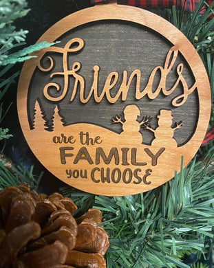 Friends - Wooden ornament